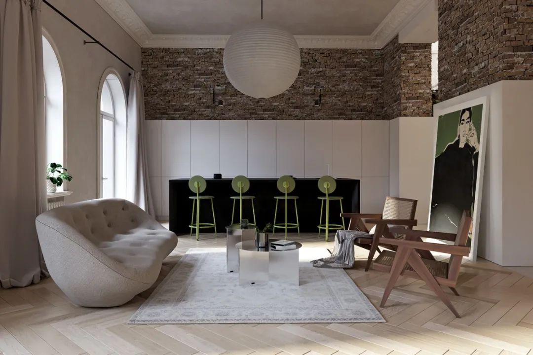 川谷堂 87㎡复古现代公寓丨Vasyuk Vladimi,Kate Raspopina-6