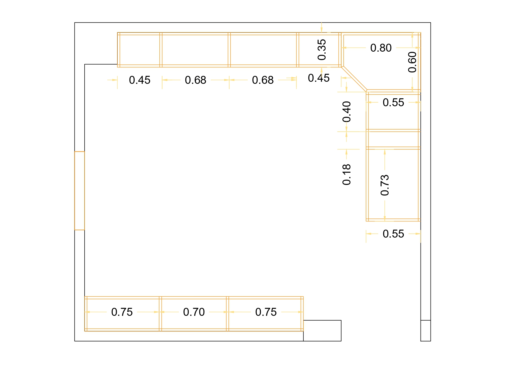 shop drawing and reality for Kitchen-2