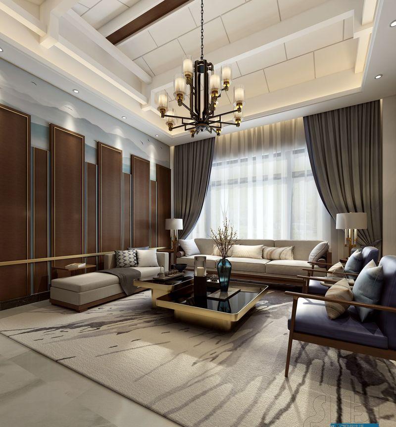 轻奢东方美学 双拼别墅设计展现传统与现代融合魅力-1