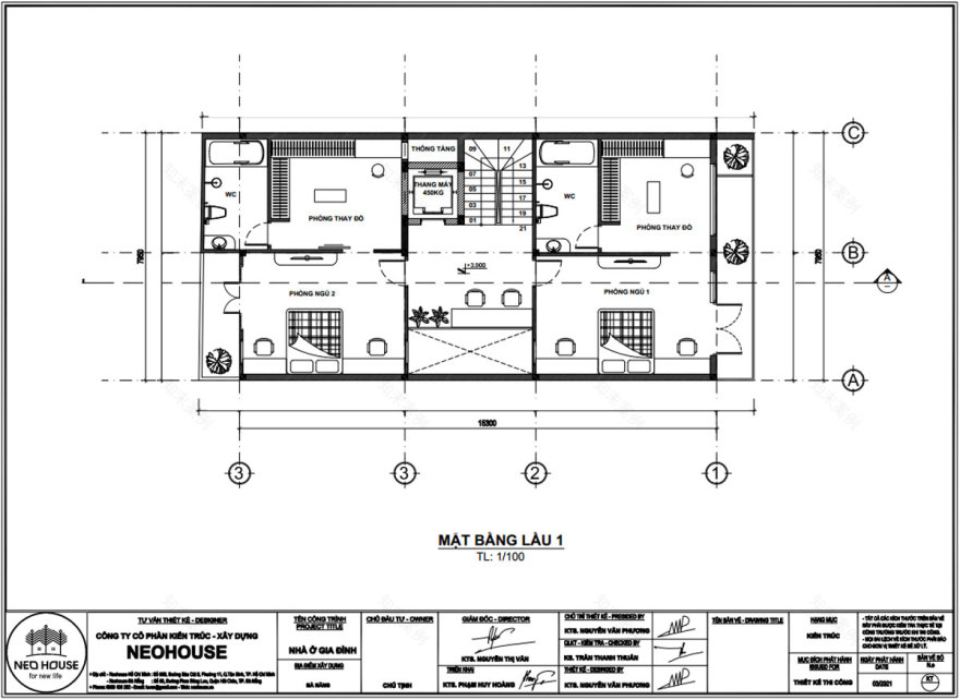 现代都市 8 米宽 3 层 1 户大楼设计案例-10