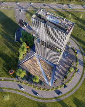 Roheline Park 办公楼商业 CGIs丨爱沙尼亚塔尔图丨Yellow Studio