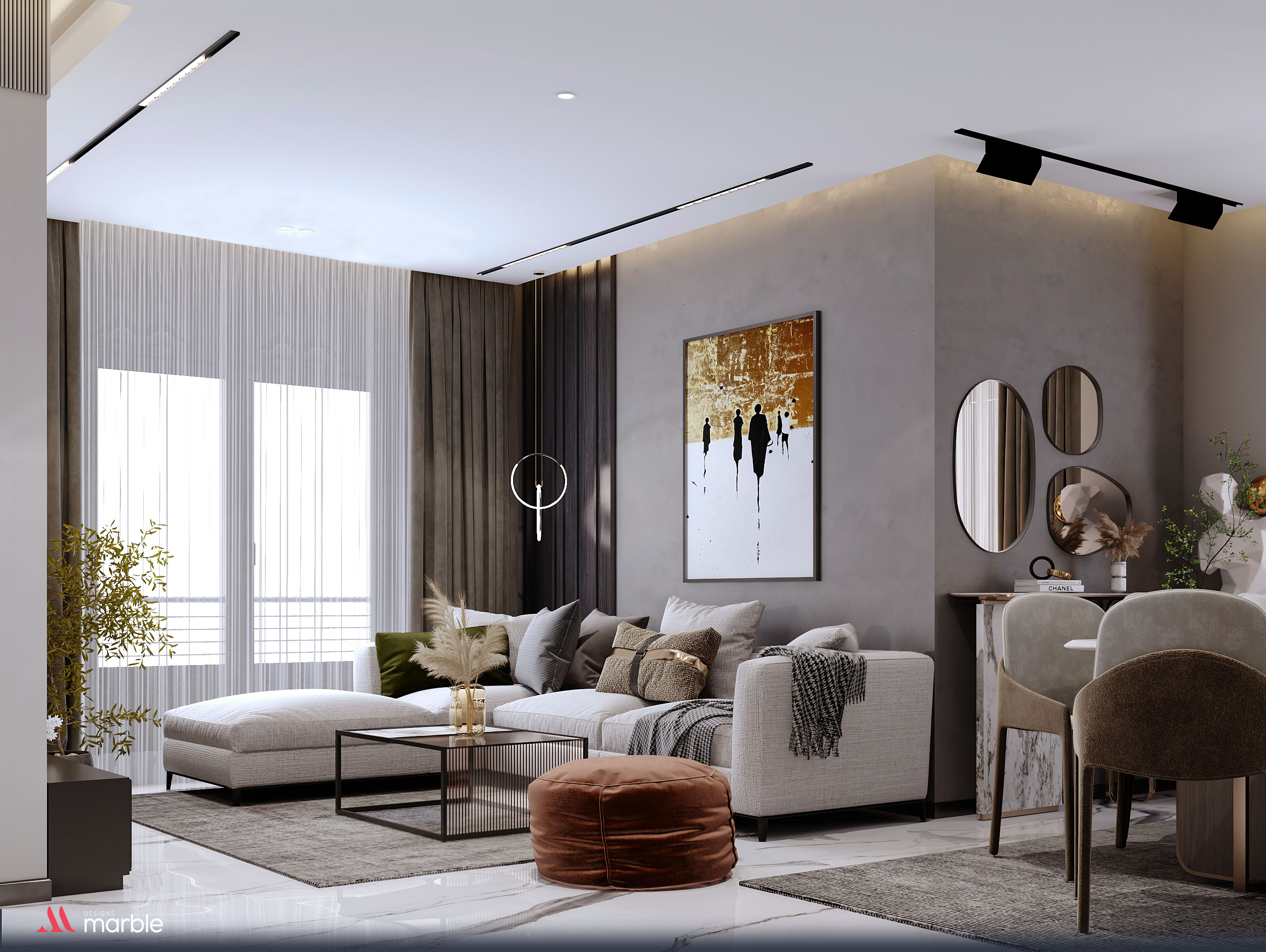 现代 living & reception 设计丨埃及开罗-3