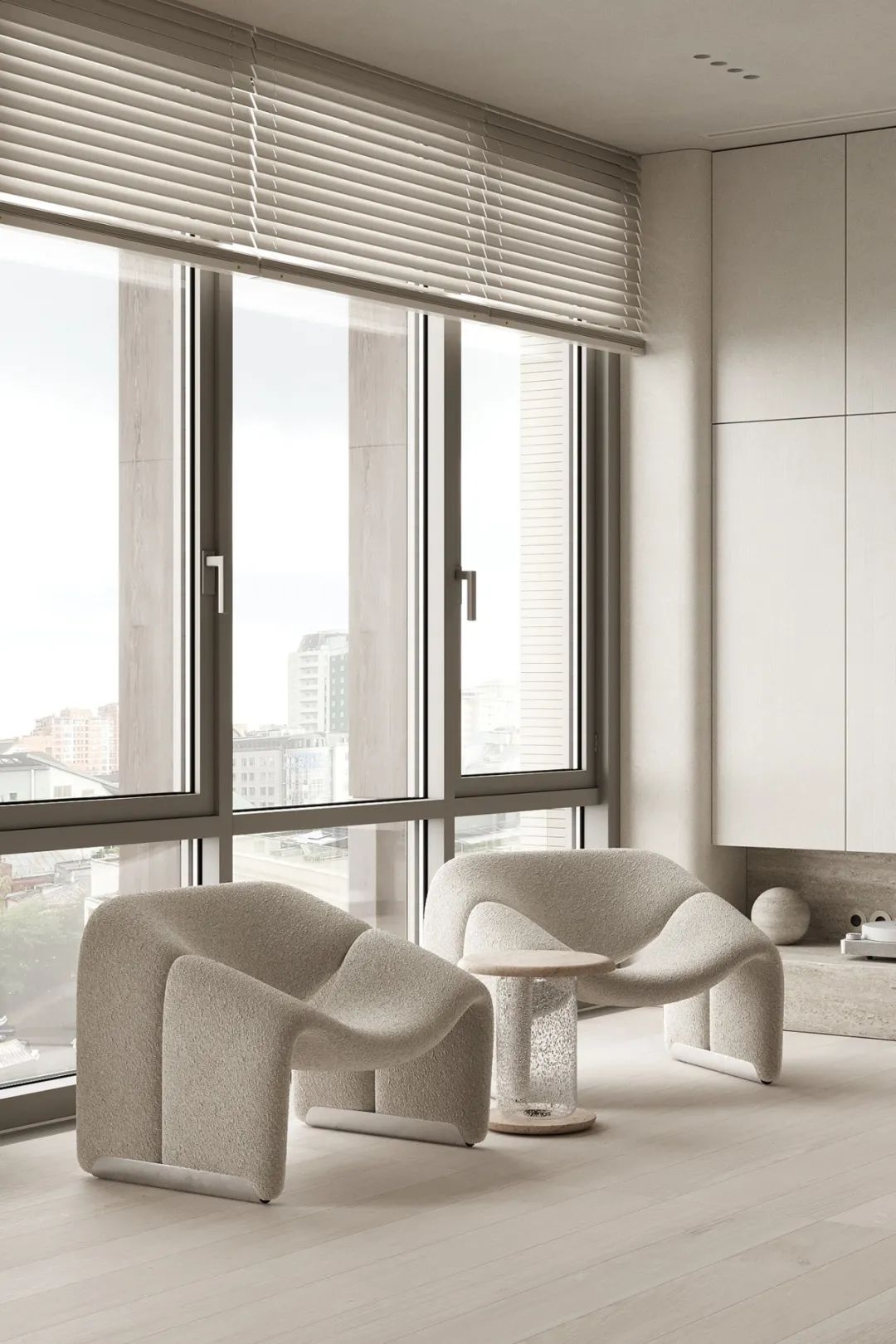 奶油色调温润家居丨Zeworkroom Studio-3