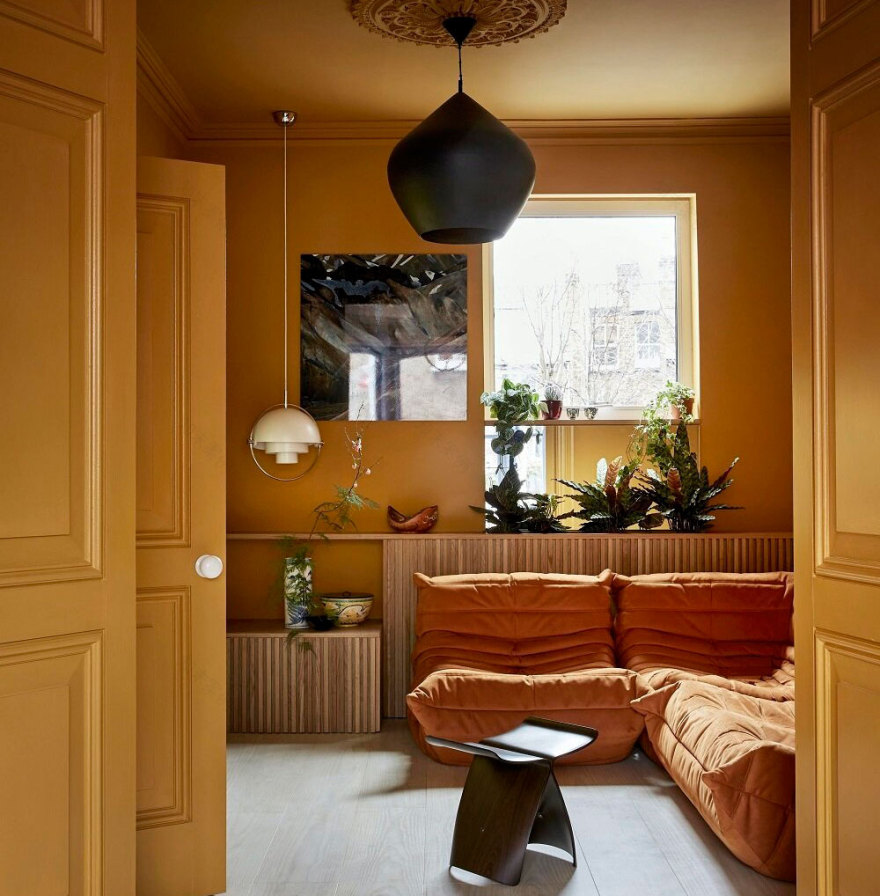 伦敦维多利亚式住宅的活力色彩空间-1