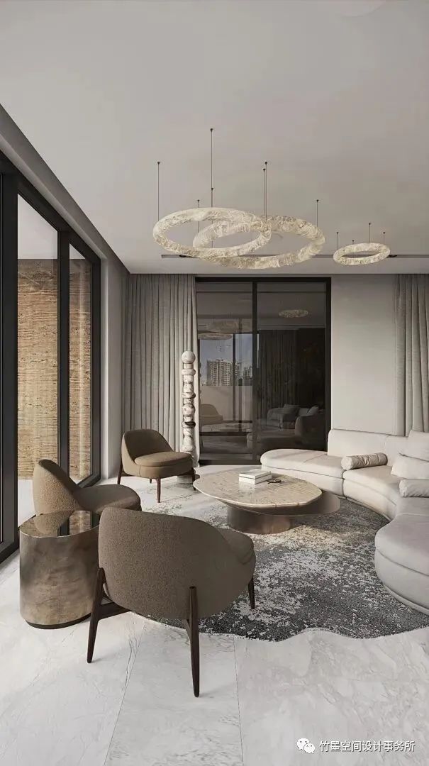 灰色艺术,简约奢华的完美融合丨竹墨空间设计事务所-5