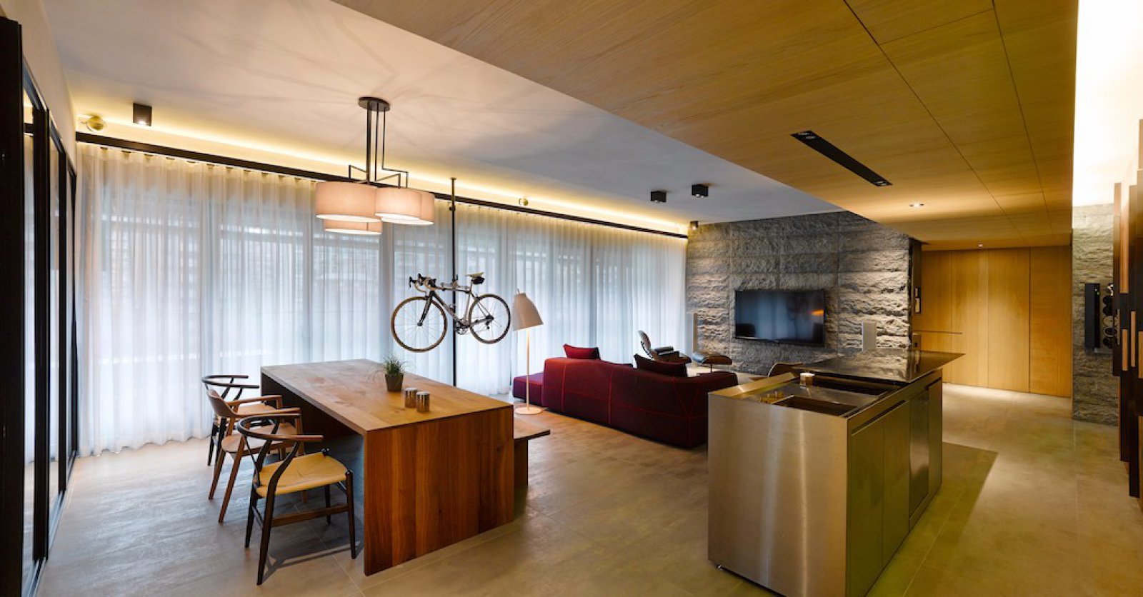 台北230m²一分三住宅设计-28