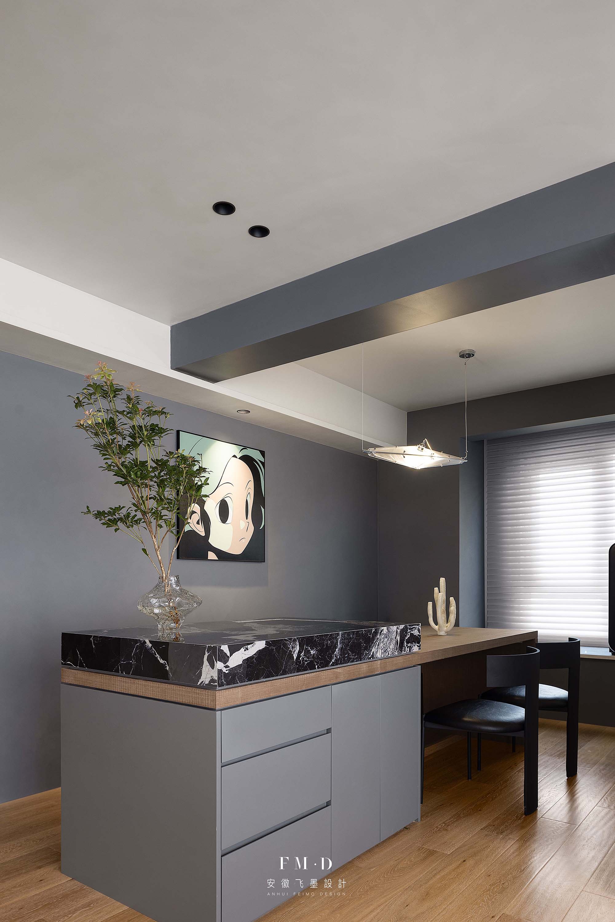 独居男士的130㎡极简风丨中国合肥丨飞墨设计组-27