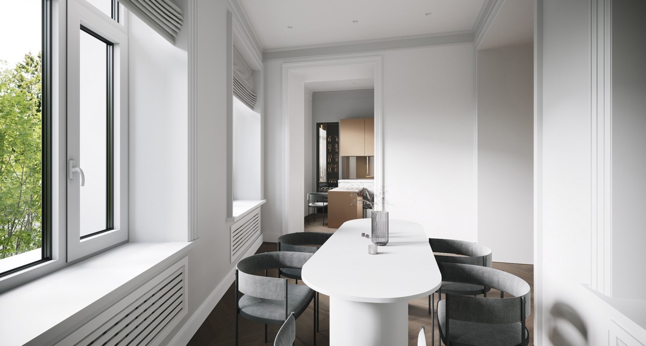 金色+象牙白，明亮舒适的现代感公寓-6