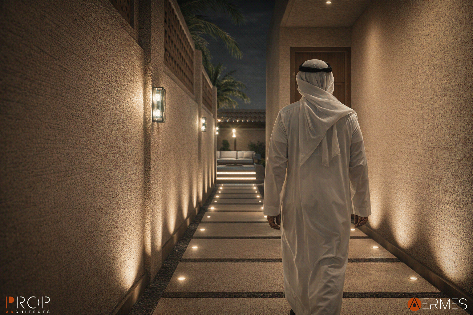 别墅外立面及景观丨沙特阿拉伯丨PROP & AERMES ARCHITECTS-11