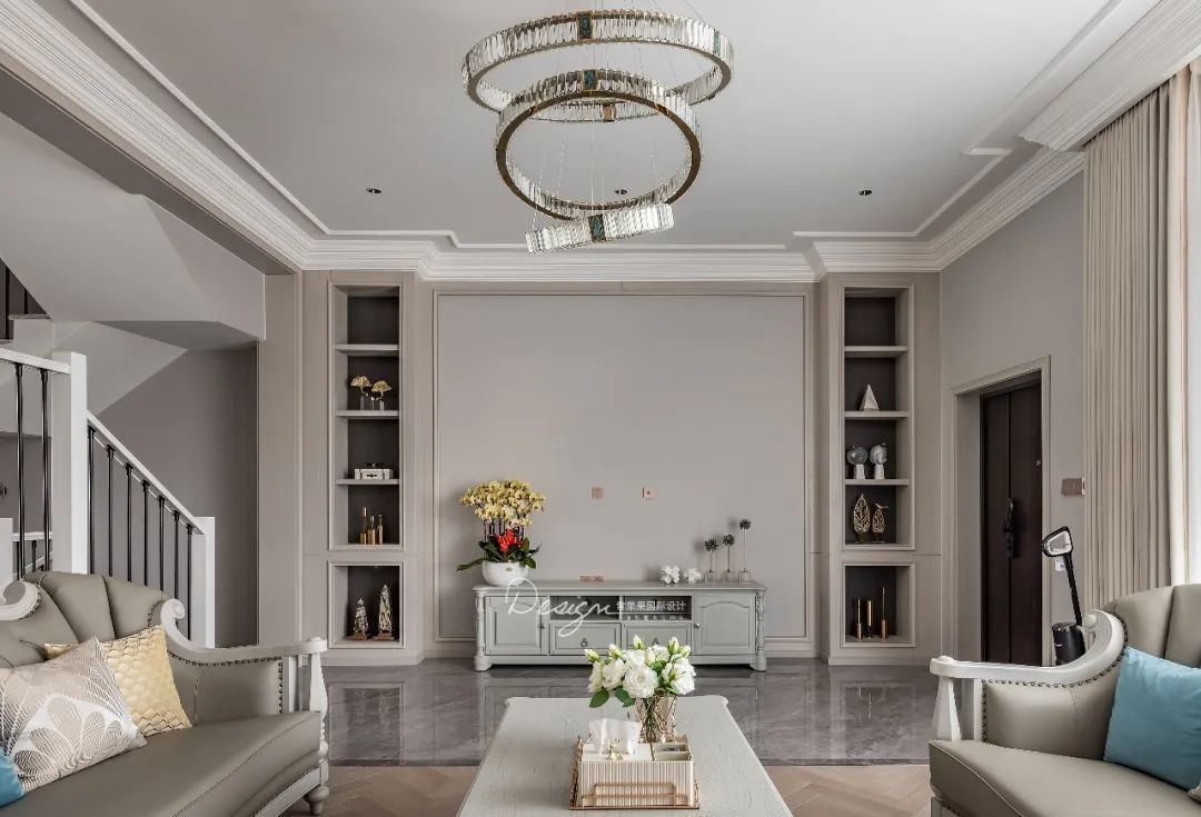 向阳苑 350㎡混搭美式风家居丨紫苹果装饰集团-32