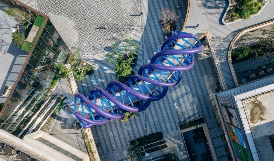 旋膜廊桥和六角金星丨中国上海丨众建筑,众建筑&友谊万岁-16