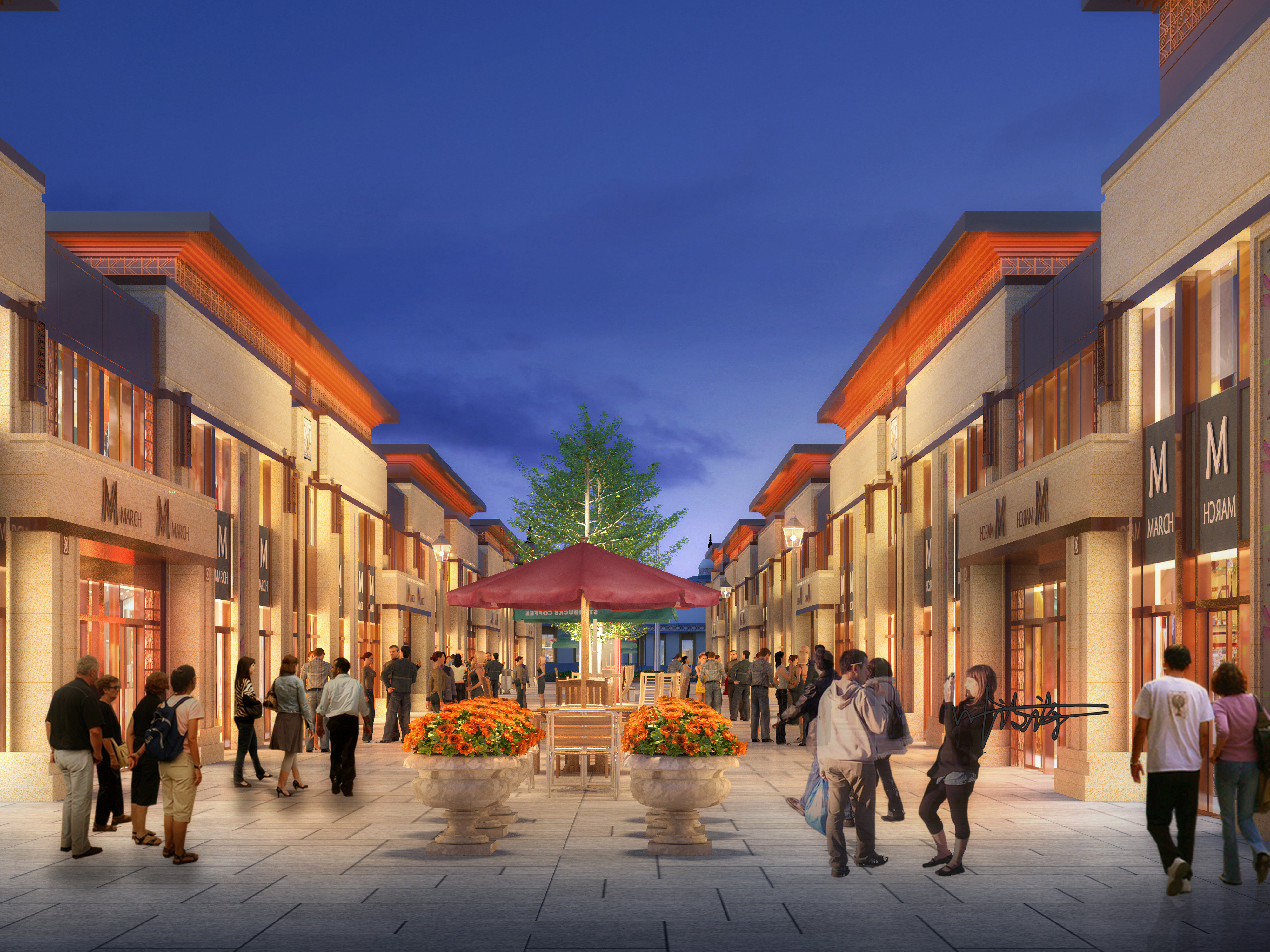 室外效果图|蒙古规划透视-13