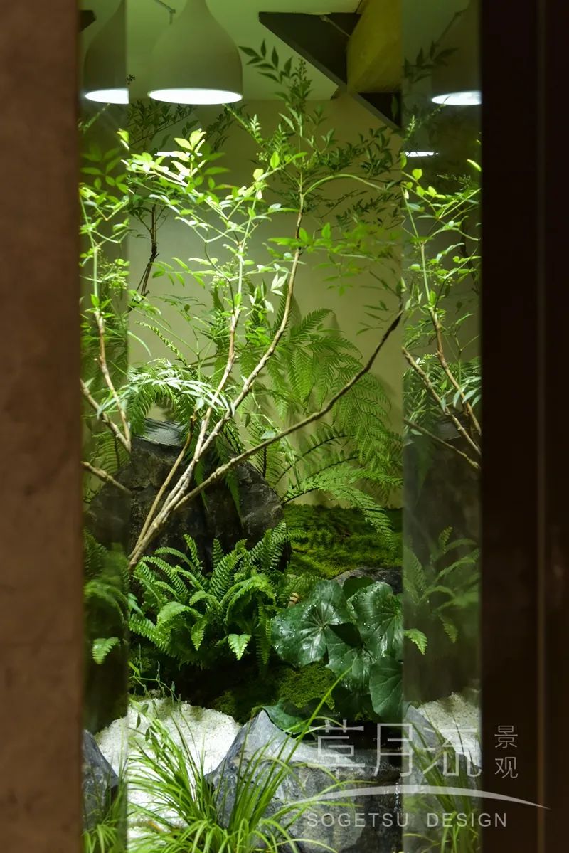 镜像西湖 · 室内庭院设计丨中国杭州丨草月流景观-23