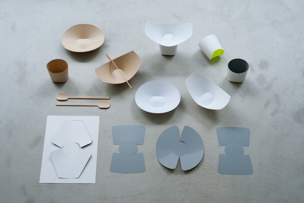 Wallpaperplate for WALLPAPER_ Exhibition 2011 magazine, Milan, Disposable tableware Teruhiro Yanagihara-0