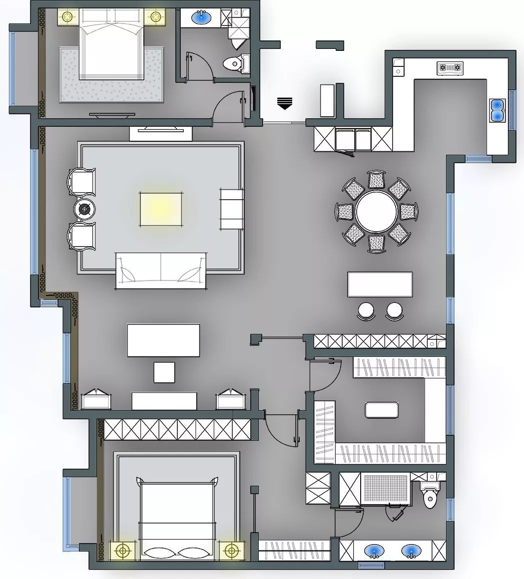 美式轻奢风演绎卡拉法特色彩-81