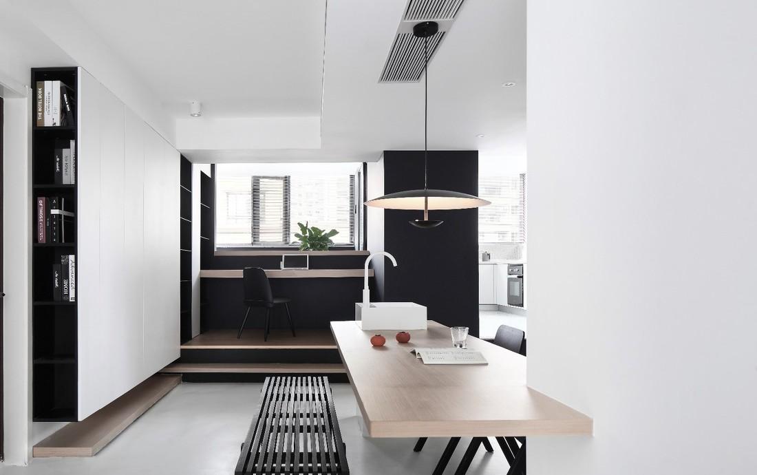 黑白简约室内设计,打造四维空间互动-17