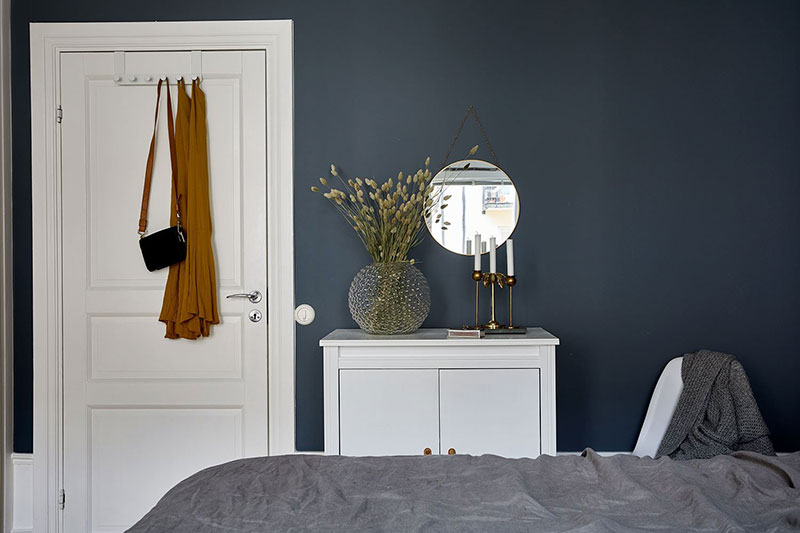 斯德哥尔摩黑白公寓，绿植细节打造舒适空间-19