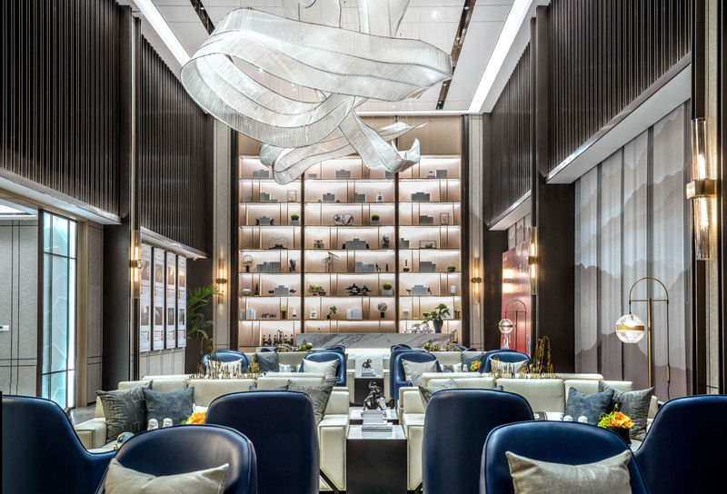 华夏郑州新郑孔雀城售楼处——摩登东方的生态艺术空间-18