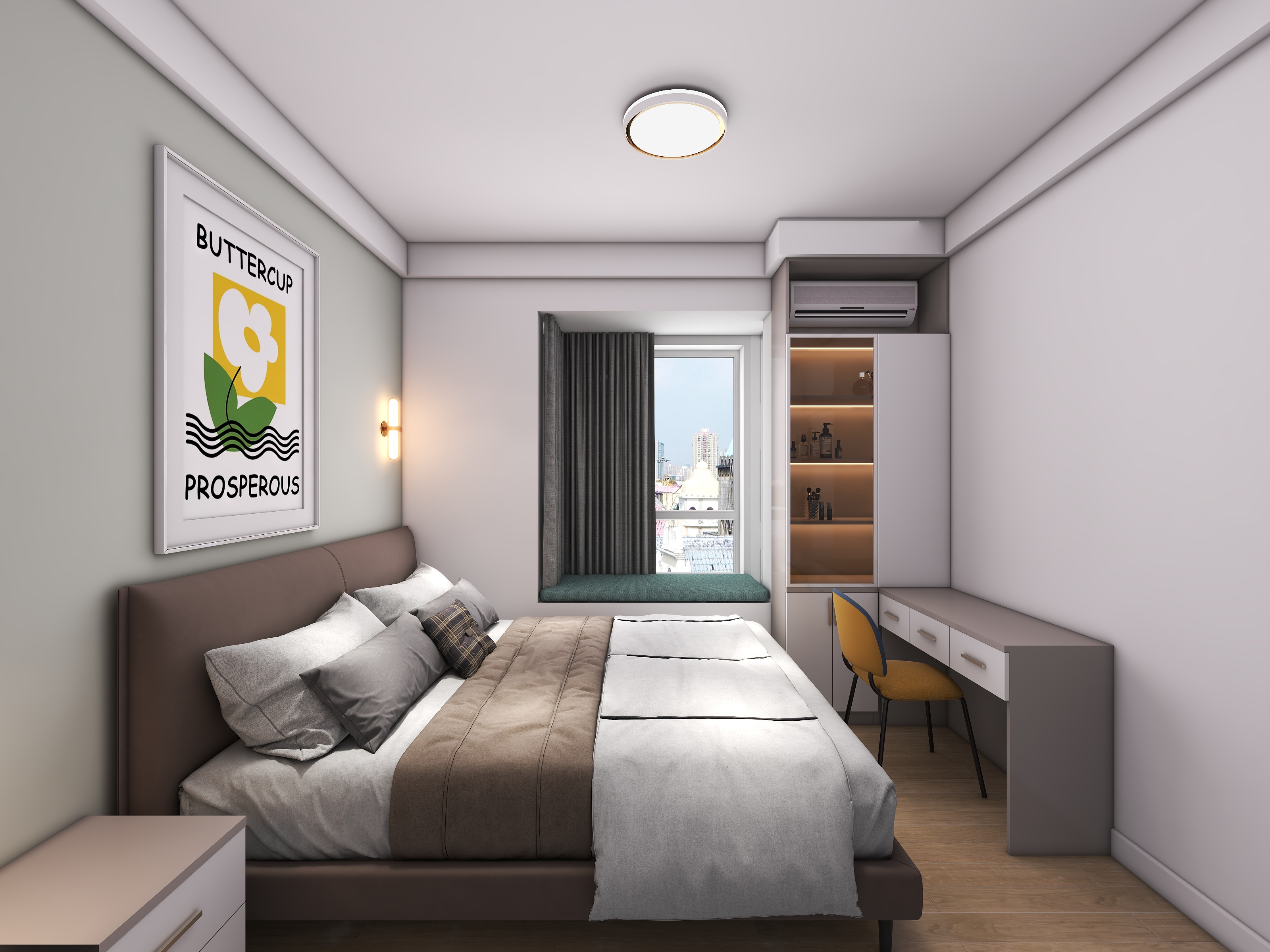 四川成都格兰玺城（113平方现代简约三居室）-41