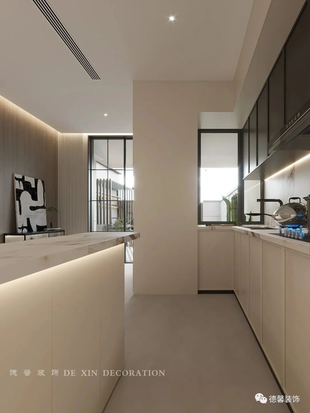 广州南沙 300㎡轻法式别墅设计丨中国广州丨德馨装饰-53