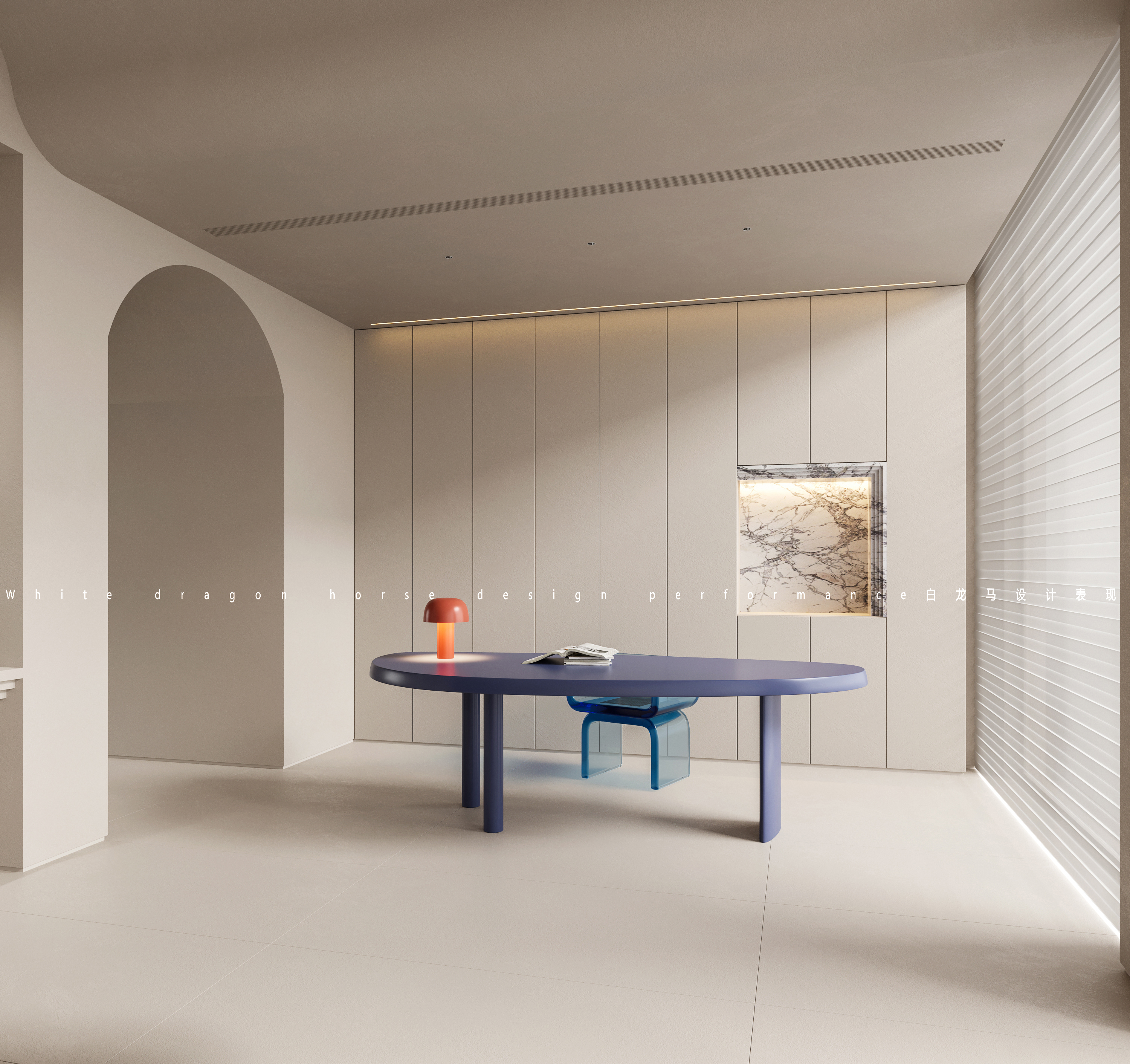 现代简约——白龙马设计图-4