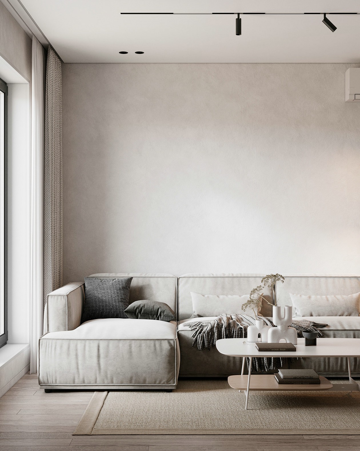 灰色系小空间公寓设计-1