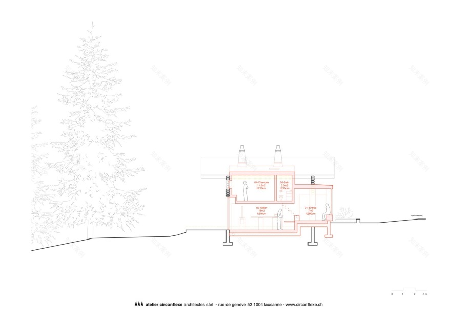瑞士山间小屋丨Atelier Circonflexe Architectes-28