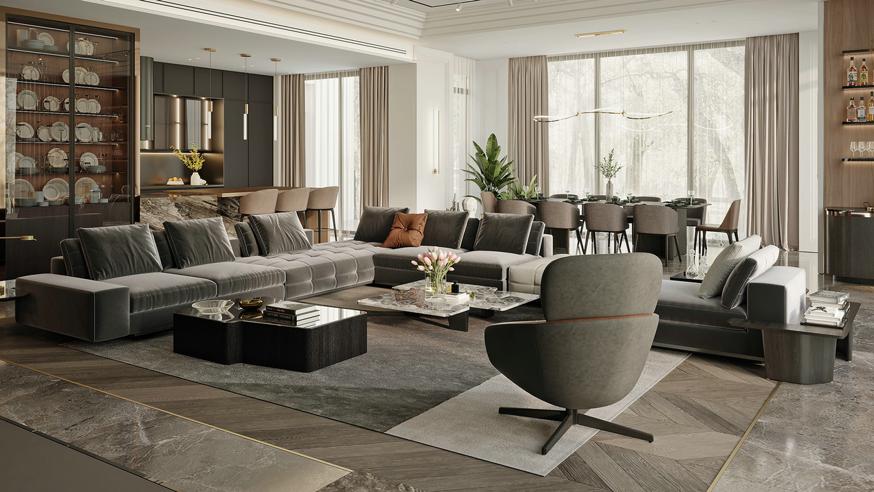 莫斯科千禧公园豪华住宅设计丨俄罗斯莫斯科-5