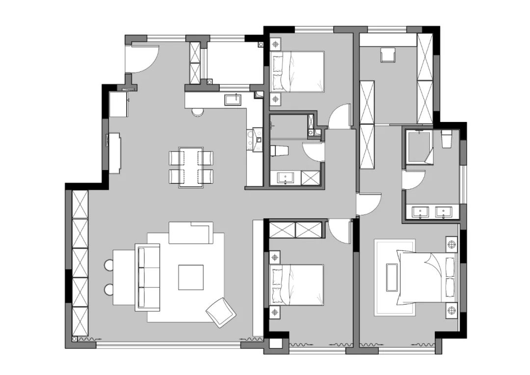 现代简约风三居室,一人居住的温馨空间-18
