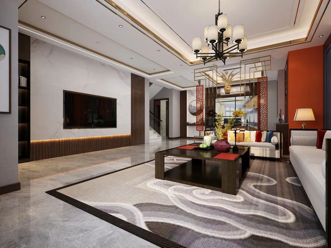 新郑别墅新中式设计-1