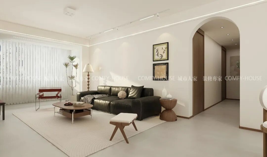 【中博玿华苑】141㎡|中古风，弧形梁下的时光褶皱-34