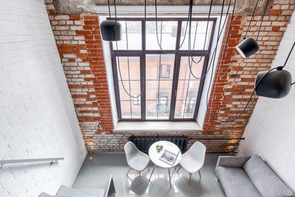莫斯科24平高顶Loft风格公寓丨俄罗斯莫斯科丨Екатерина Перминова-21