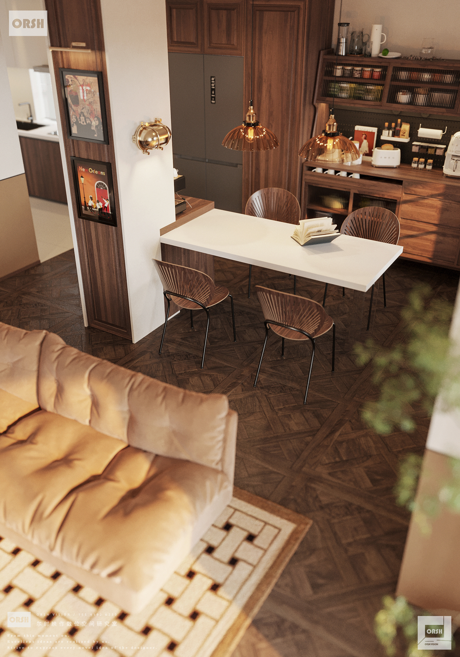 复古客餐厅丨尔时映作数位空间研究室-15