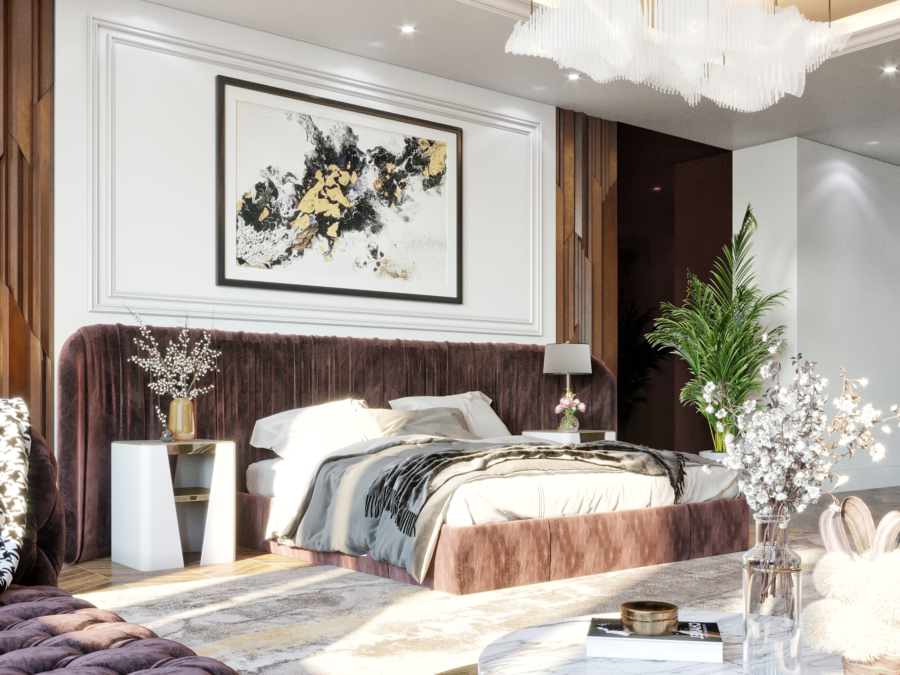 Master bedroom with a feminine touch-2