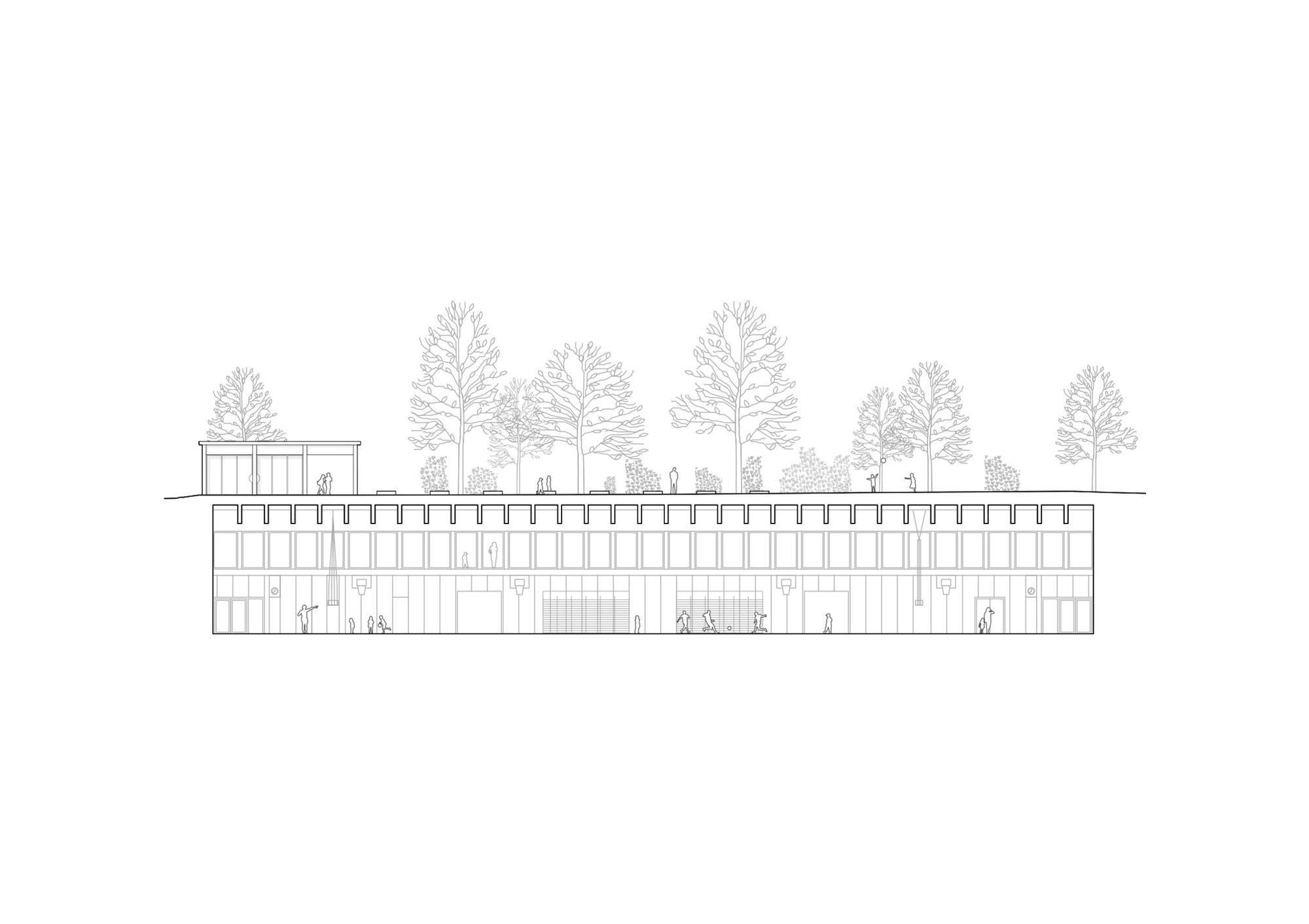 Collège des Parcs School Extension and two Sport Halls / Stoa architectes-48