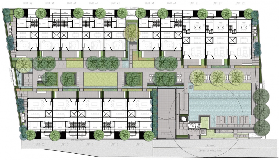 泰国 Quarter 39 住宅区景观设计丨泰国曼谷丨Yossapon Boonsom 等-45
