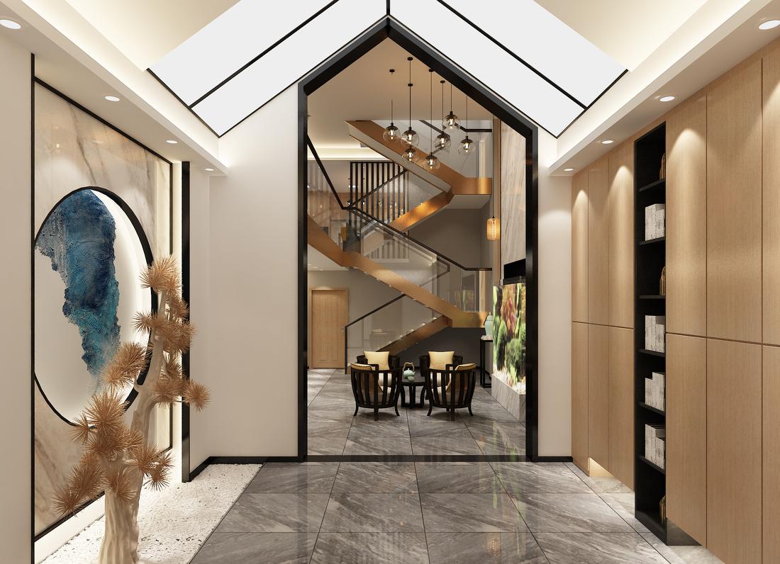 彭下欢设计·蒋先生新中式(御景庄园)-2