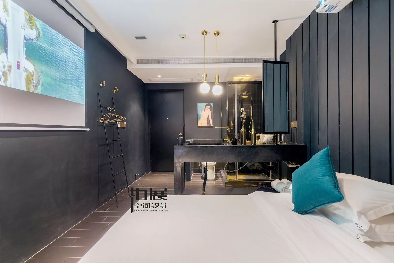 时代豪苑 — 60㎡名宿，前卫炫酷黑白灰-19