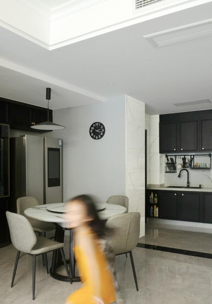 五口之家厨房改造,小餐厅变大圆桌-1