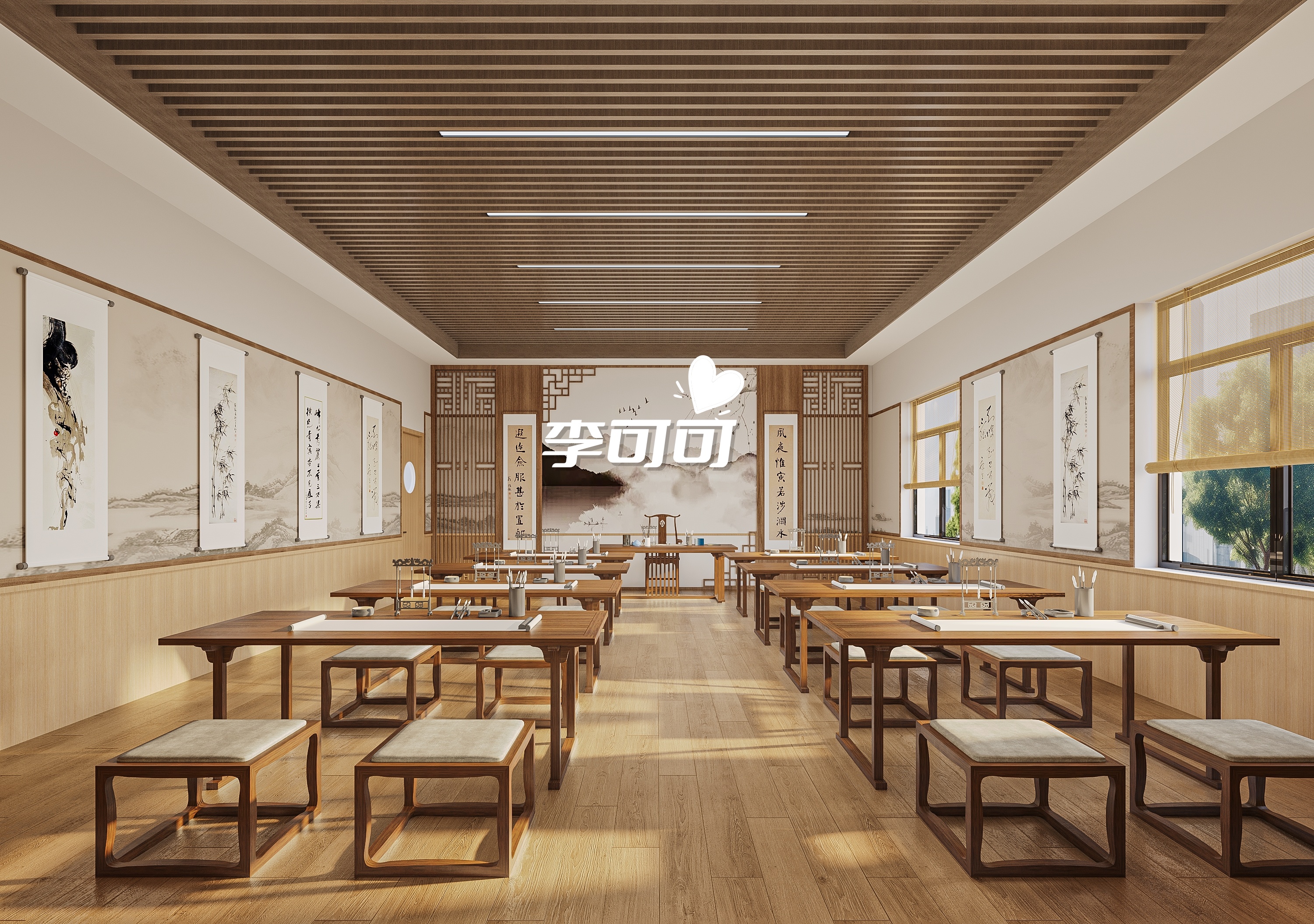 学校教培室效果图-0