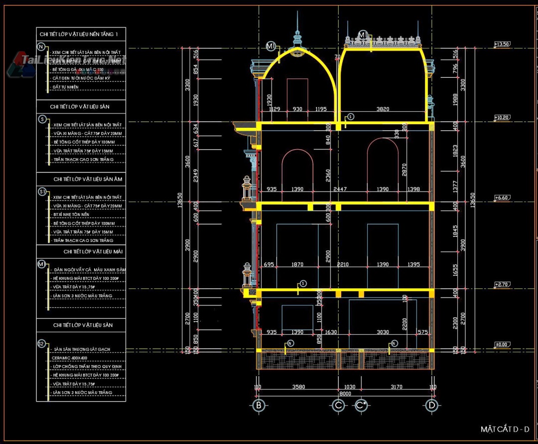 别墅古堡3层新古典设计方案（10·22m）-39