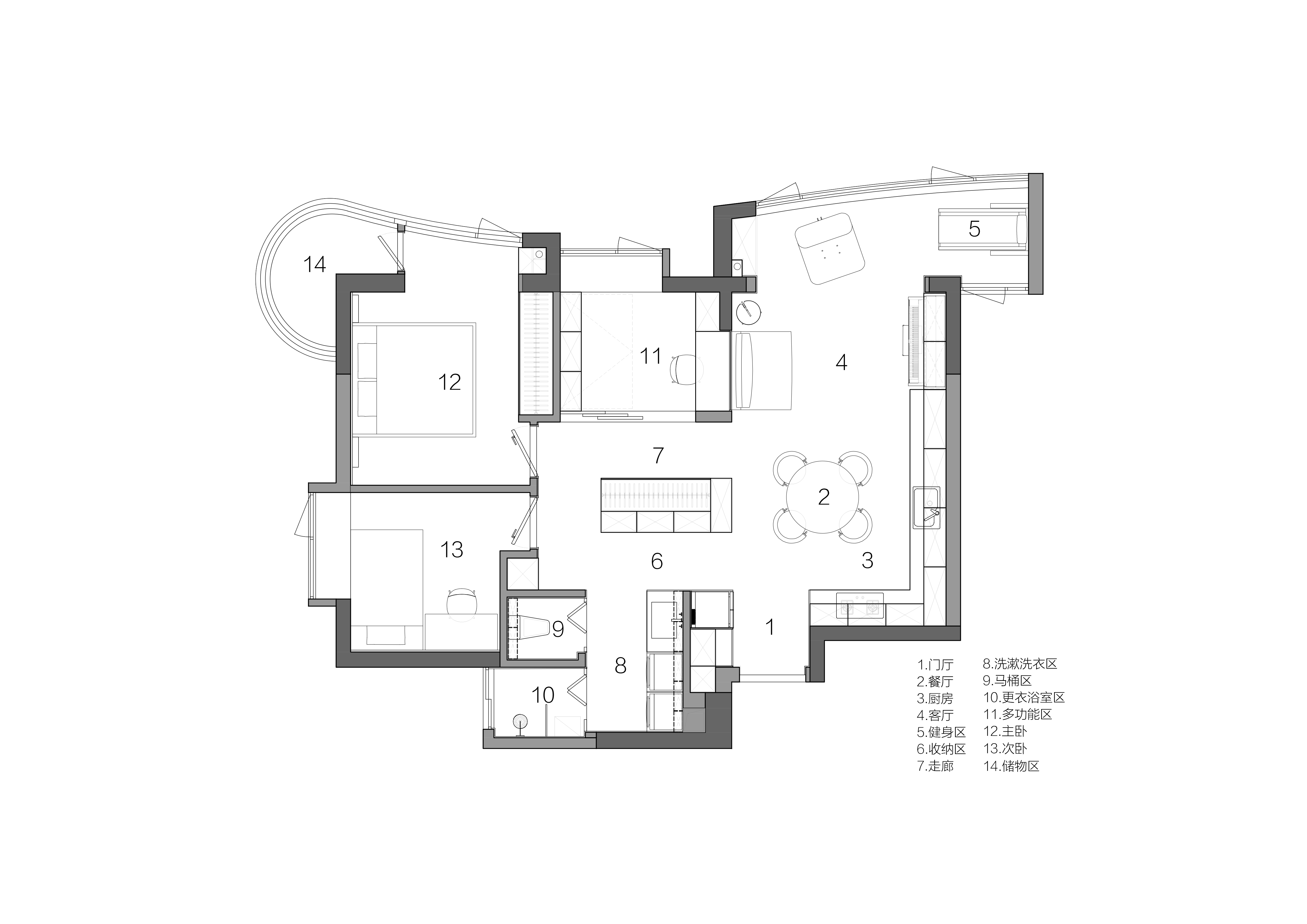 90m²极简住宅,动静有致的家丨中国广州丨一点设计工作室-61