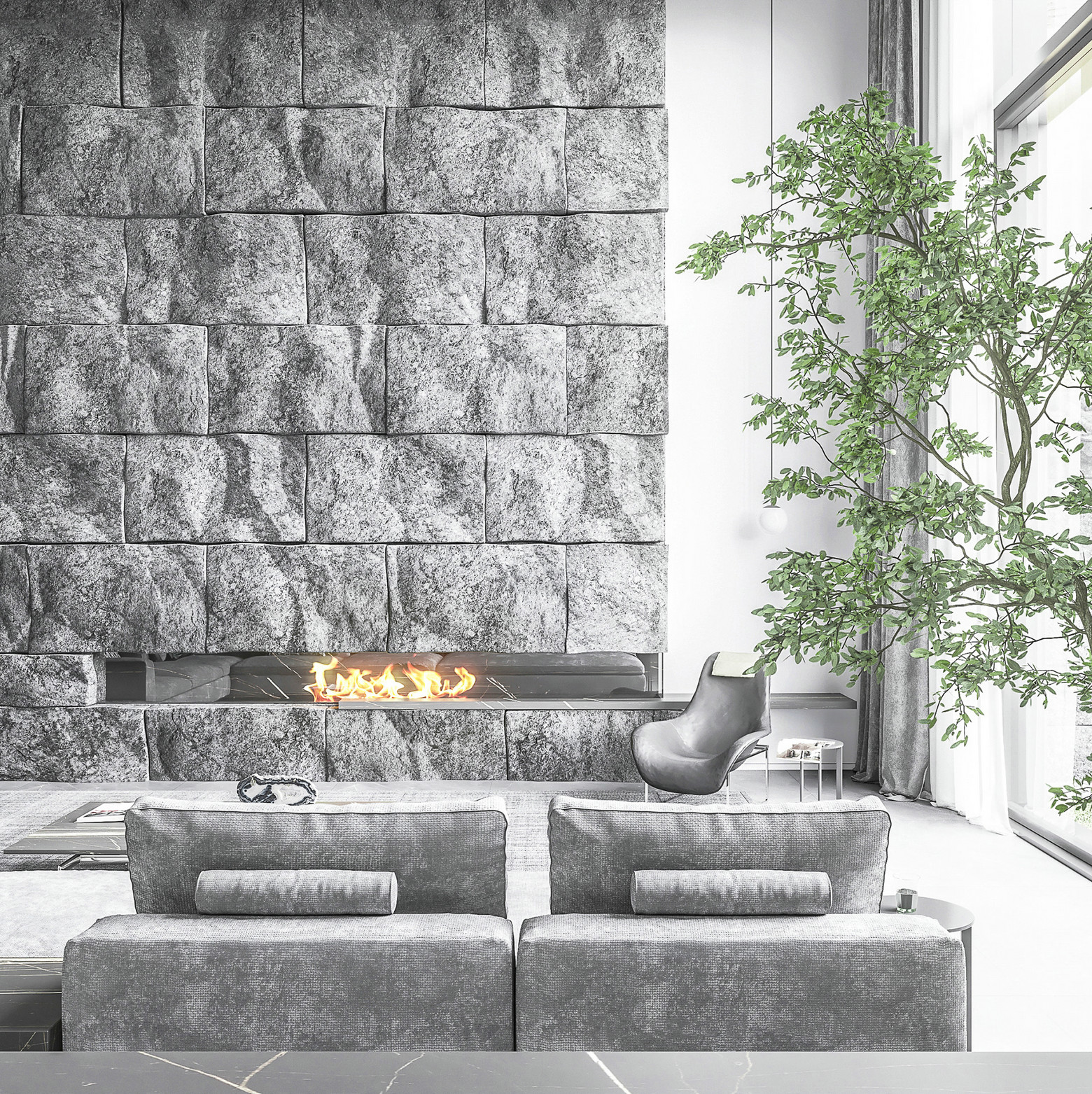 Big nose设计 现代写意别墅-6