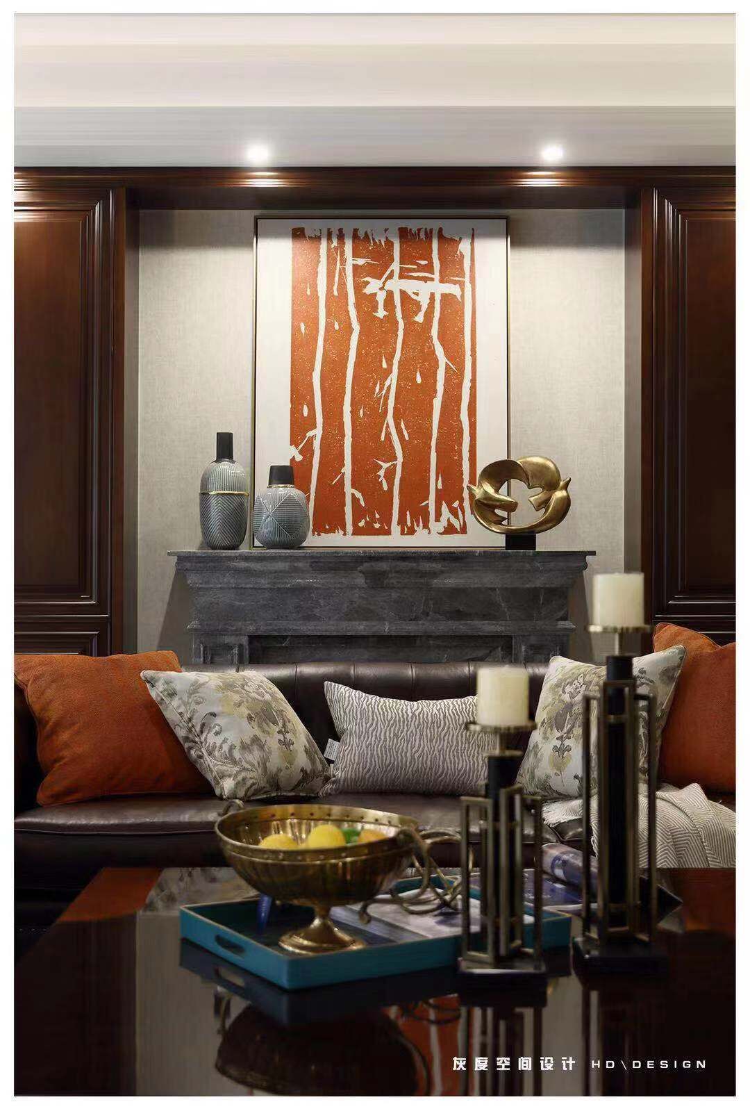 美式轻奢风,宁波世贸滨江府 260㎡叠墅设计-30