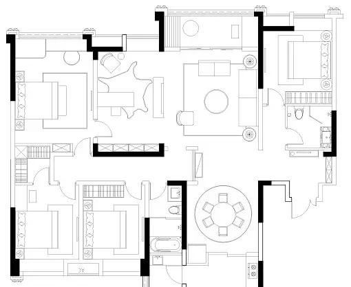 内江优雅轻奢风格家居设计丨中国内江-5