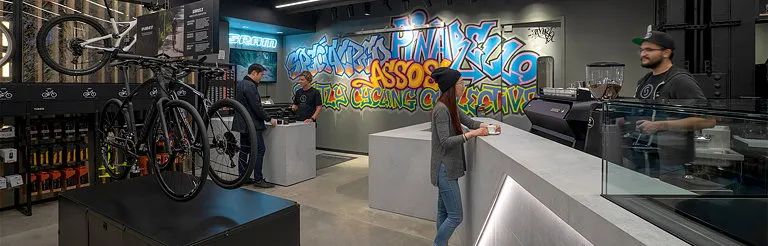 TPG Architecture/体验式社交零售空间，自行车专卖店设计-11