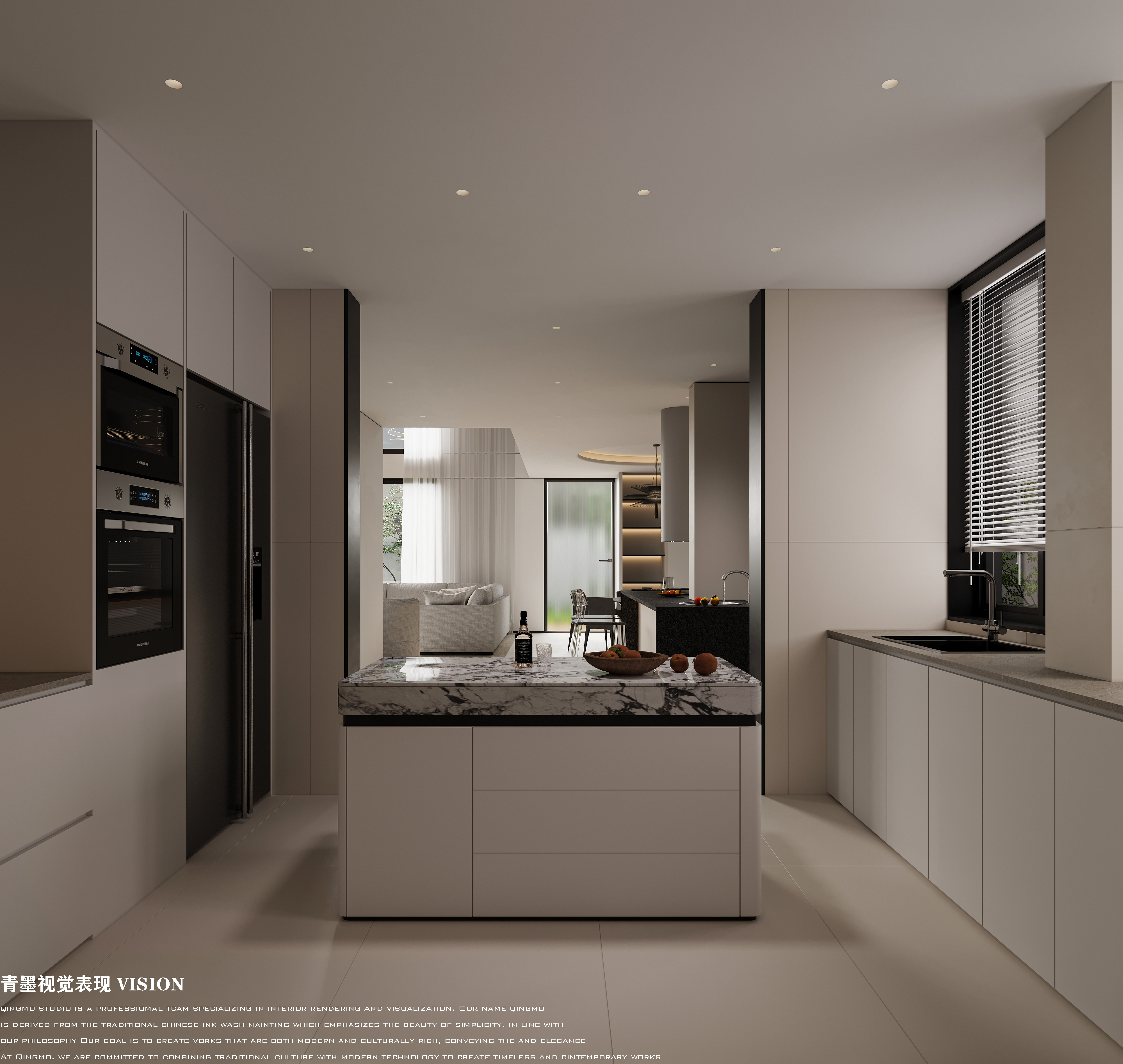 大理现代别墅效果表现-14