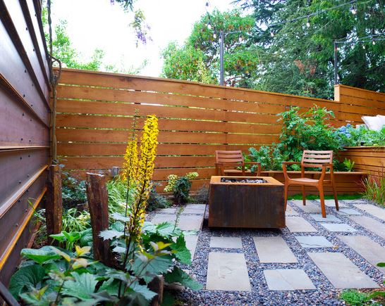 后院小型休闲花园设计丨Mark S. Garff-8