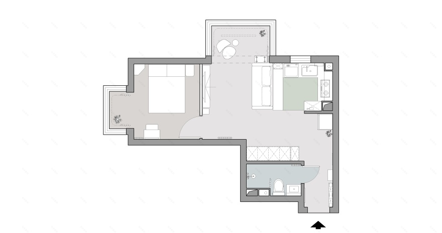 兴隆家园小户型住宅改造丨久栖设计-50