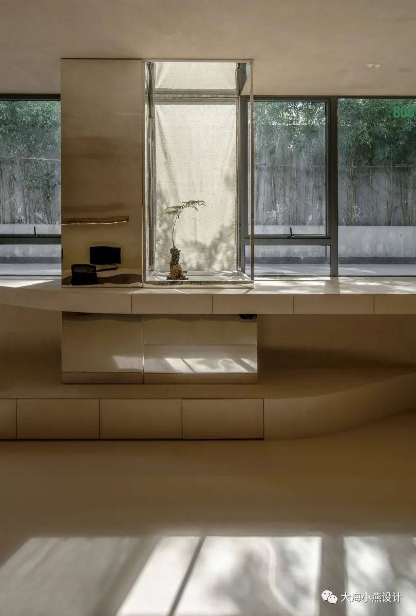 上海 70 平米办公室,竹影摇曳的“空”与“土”-54